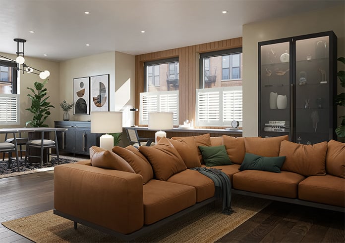 Bromley, Paper White - Cafe Style Plantation Shutter - Image 7